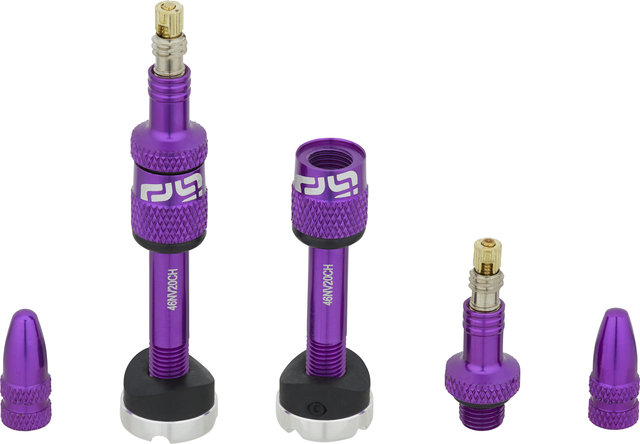 e*thirteen Quick Fill Tubeless-Ventil - 2 Stück - eggplant/SV 23-31 mm