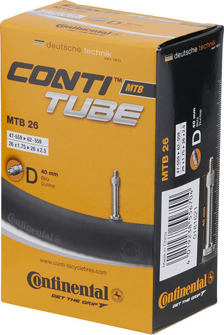 Continental MTB 26 Inner Tube - universal/26x1.75-2.5 Dunlop 40 mm