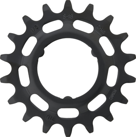 KMC Shimano Wide E-Bike Sprocket - black/18 tooth