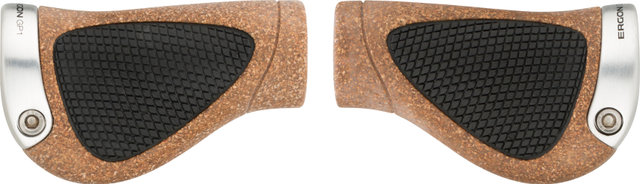 Ergon GP1 BioKork Gripshift Grips for Twist Shifters (Two-Sided) - black-cork/S