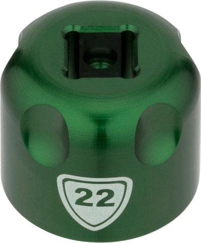 Abbey Bike Tools Suspension Top Cap Socket Attachment - green/22 mm