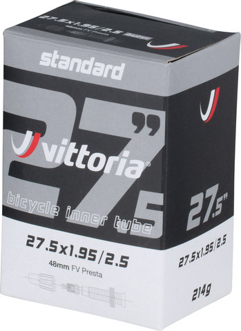 Vittoria Chambre standard pour 27,5" - universal/Valve Presta (SV)/27,5 x 1,95-2,5 SV 48 mm/40-507 à 62-507/48 