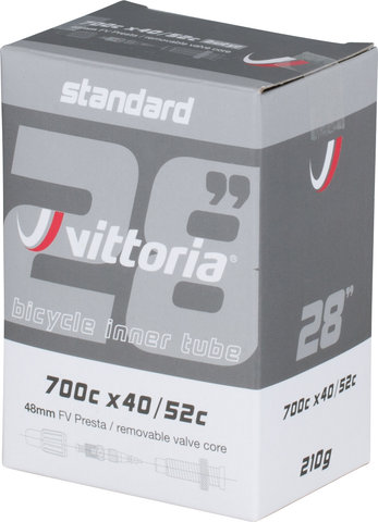 Vittoria Standard Inner Tube for 28" - universal/Presta Valve (SV)/40-622 to 60-622/40-52 x 622 SV 48 mm/48 mm