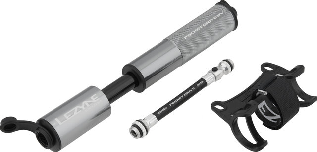 Lezyne Pocket Drive HV Minipumpe - hellgrau