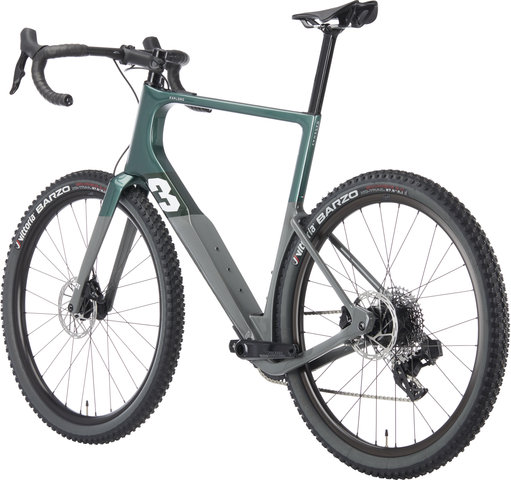 3T Exploro RaceMax Boost Rival XPLR Carbon 27.5" E-Gravel Bike emerald - emerald-grey/XL