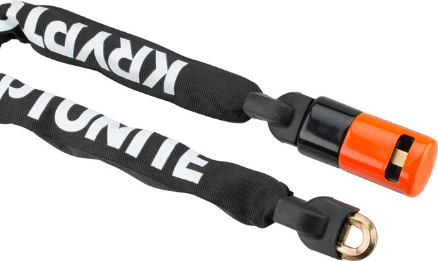 Kryptonite Chaîne Antivol Evolution 4 Integrated Chain - noir-orange-blanc/90 cm