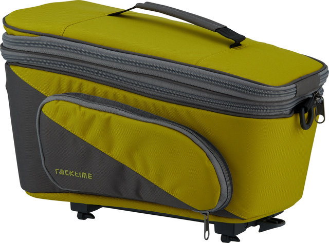 Racktime Talis Plus Pannier Rack Bag - lime green-stone grey/8000 ml