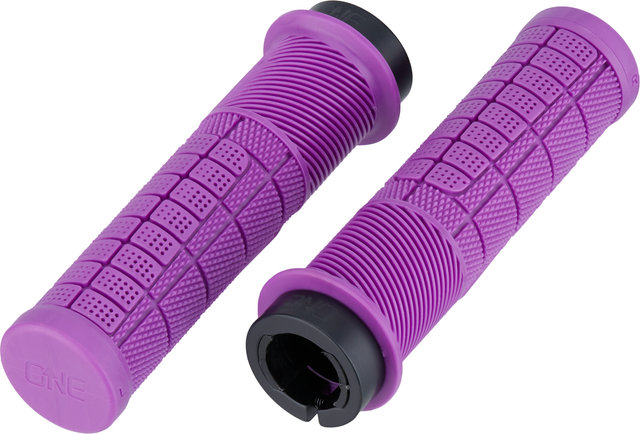 OneUp Components Poignées de guidon Thick Lock-On - purple/138 mm