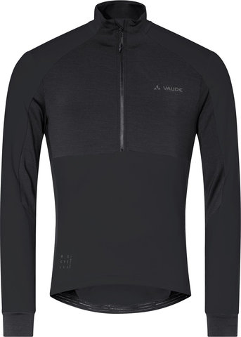 VAUDE Camiseta Mens Kuro Halfzip LS - black/M