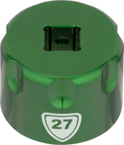 Abbey Bike Tools Suspension Top Cap Socket Attachment - green/27 mm