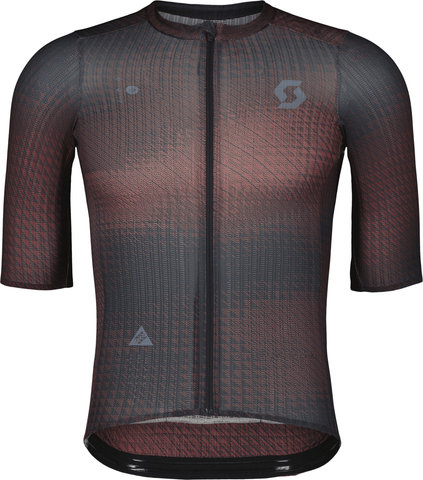 Scott Maillot Ultd. SL S/S - dark blue-wood red/S