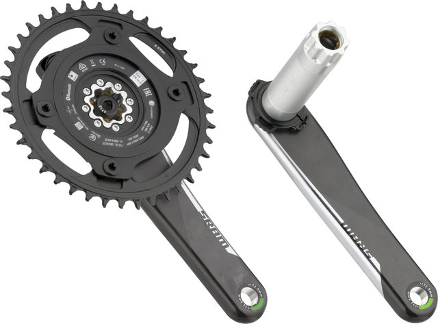 QUARQ Red 1 AXS DUB Power Meter Carbon Crankset - black/172.5 mm 40 tooth