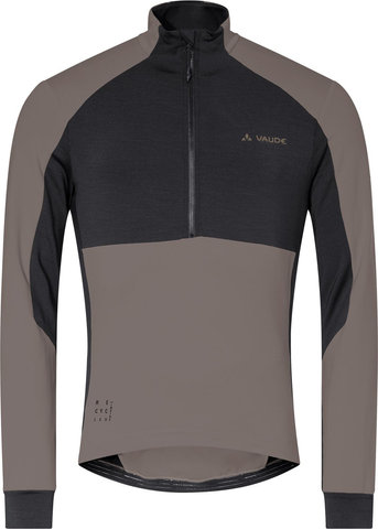 VAUDE Camiseta Mens Kuro Halfzip LS - coconut/M