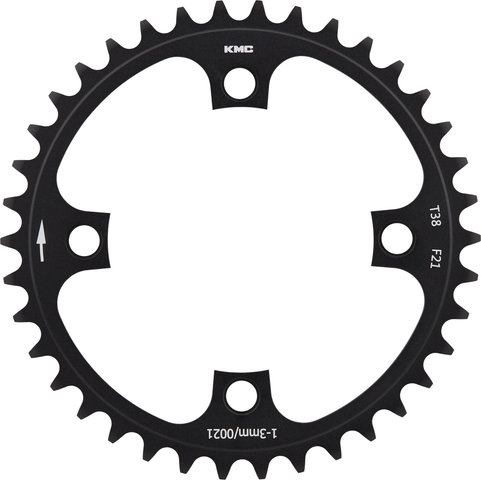 KMC Wide Chainring, 4-arm, 104 mm Bolt Circle Diameter - black/38 