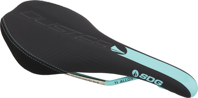 SDG Duster P MTN Saddle w/ Ti-Alloy Rails - black-teal