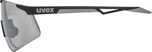 uvex Lunettes de Sport pace perform V - black mat/litemirror silver