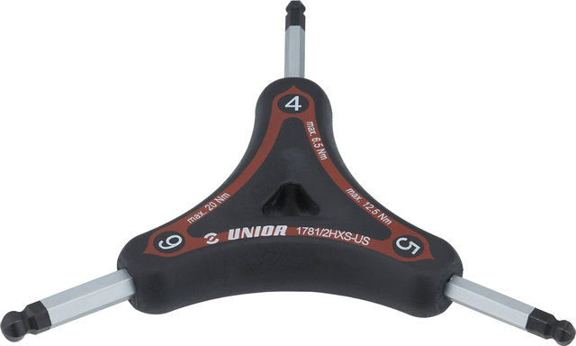 Unior Bike Tools Y Ball-End Hex Wrench 1781/2HXS - red