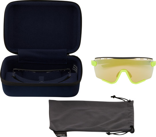 uvex sportstyle 236 Set Sports Glasses - black-yellow matte/mirror yellow