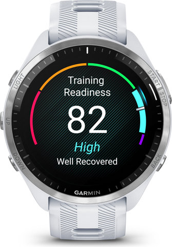 Garmin Forerunner 965 GPS Running & Triathlon Smartwatch - stone white-titanium-stone white-light grey