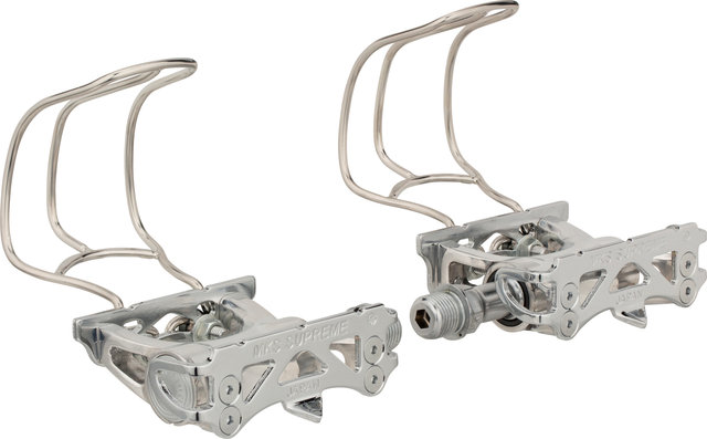 MKS CAGE CLIP HALF Pedalhaken - silber/M