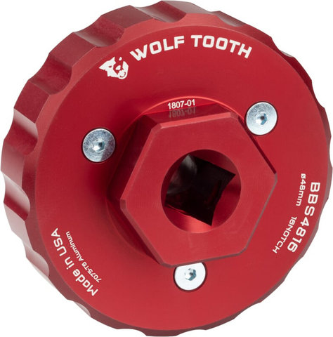 Wolf Tooth Components Herramienta de ejes de pedalier BBS4816 - red