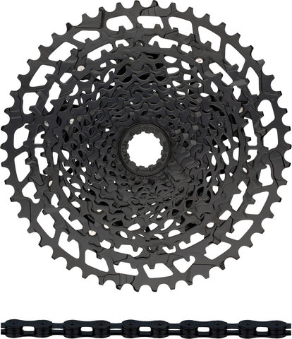 SRAM NX Eagle PG-1230 Cassette + Eagle Chain 12-speed Wear Kit - black - XX1 black/126/11-50/Shimano MTB