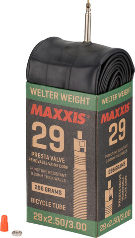 Maxxis Cámara de aire weight 29+ - negro/Válvula Presta (SV)/64-622 a 75-622/29 x 2,5-3,0 SV 36 mm/36 