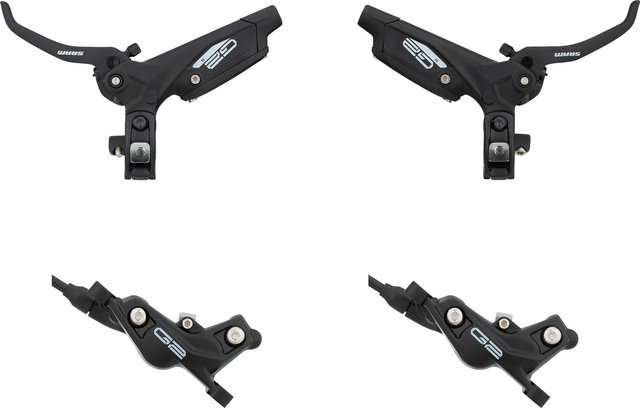 SRAM G2 R v+h Set Scheibenbremse - diffusion black anodized/Set/Flip-Flop (seitenunspezifisch)