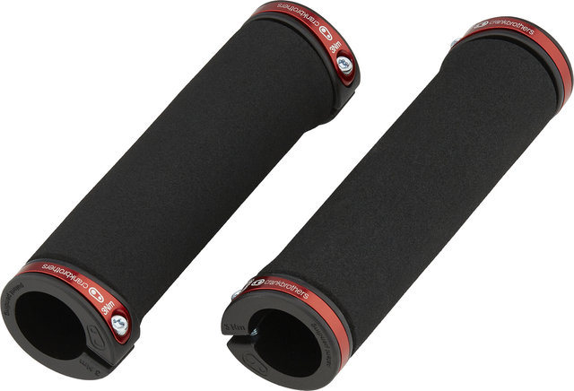 crankbrothers Poignées de guidon Cobalt Lock On - noir-rouge/130 mm