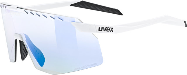 uvex pace stage V sports glasses - black matte/mirror blue