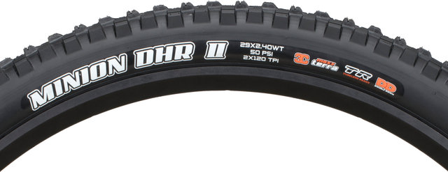 Maxxis Minion DHR II 3C MaxxTerra DD WT TR 29" Faltreifen - schwarz/29 "/61 mm/61-622/2.4 "