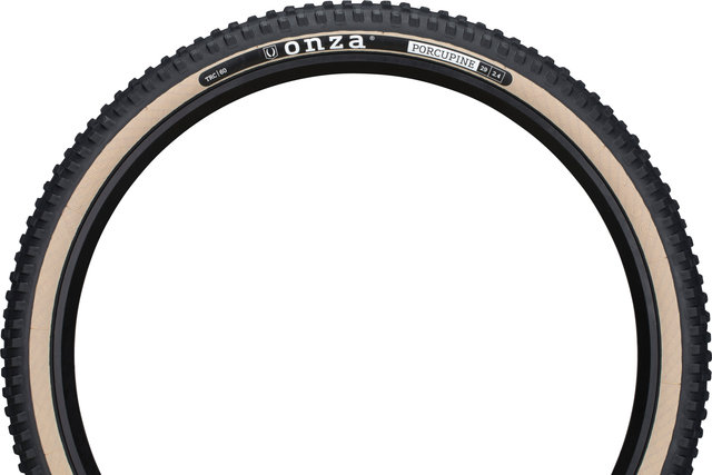 Onza Porcupine TRC MC60 Skinwall 29" Folding Tyre - black-brown/29 /61 mm/61-622/2.4 