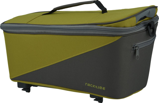 Racktime Talis Pannier Rack Bag - lime green-stone grey/8000 ml