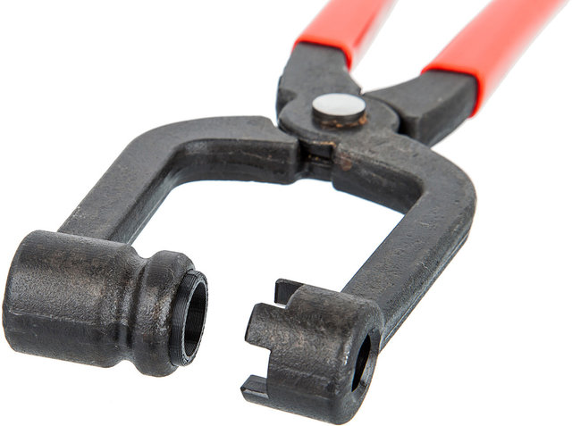 Cyclus Tools Alicate de montaje Chainringr con Bit-D para tornillos de platos - rojo-negro/universal