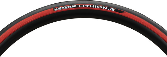 Michelin Cubierta plegable Lithion 2 28" - negro-rojo/28 /25 /25-622