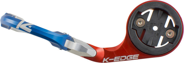 K-EDGE Lenkerhalterung Race für Garmin Edge - red-raw-blue