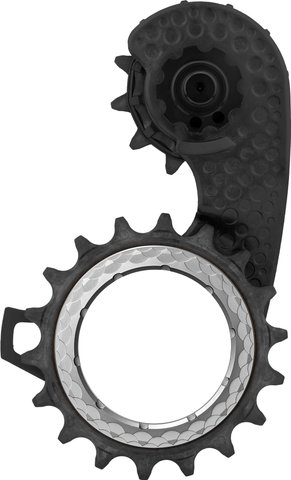 absoluteBLACK HOLLOWcage Carbon Ceramic Oversized Schalträdchen-System Shimano 8150 - titanium/12 Zähne (Leitrolle), 18 Zähne (Spannrolle)