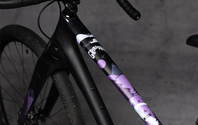 DYEDBRO Gravel Frame Protection Film Set - Grinduro purple