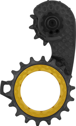 absoluteBLACK HOLLOWcage Carbon Ceramic Oversized Schalträdchen-System Shimano 8150 - gold/12 Zähne (Leitrolle), 18 Zähne (Spannrolle)