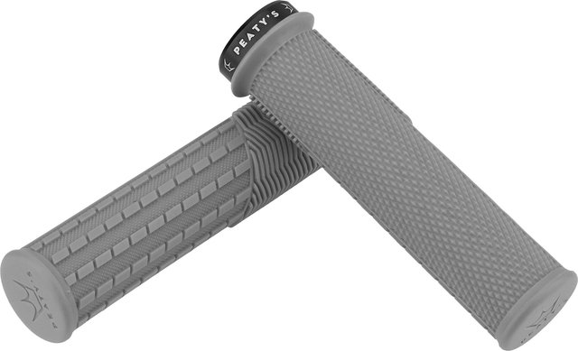 Peaty's Poignées de guidon Knurl Lock-On Monarch Grips - slate/thin