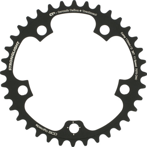 Stronglight CT2 Road Chainring Campagnolo 11-speed, 5-Arm, 110 mm BCD - black/36 