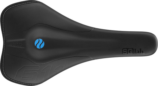 SQlab 611 Ergowave Saddle - black/140 mm