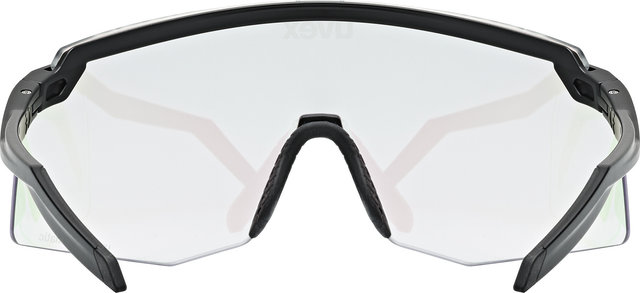 uvex pace stage V sports glasses - black matte/mirror blue