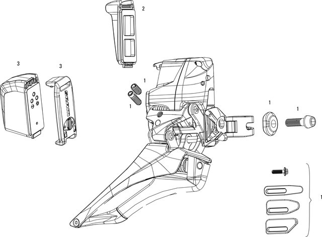SRAM Spare Parts for Red eTap® Front Derailleurs - 1