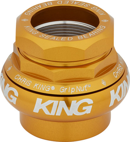 Chris King GripNut Bold EC30/25.4 - EC30/26 Threaded Headset - gold/1"/EC30/25,4 - EC30/26