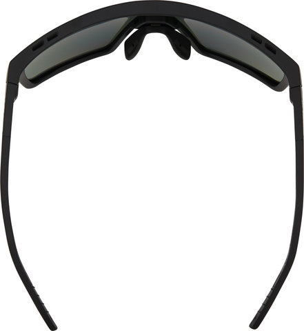 uvex Lunettes de Sport mtn perform S - black mat/mirror blue