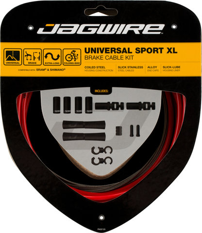 Jagwire Universal Sport XL Bremszugset - red