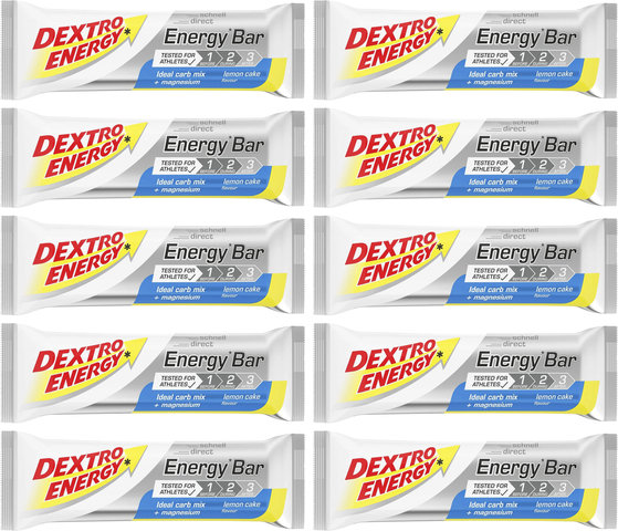 Dextro Energy Energy Bar Riegel - 10 Stück - lemon cake