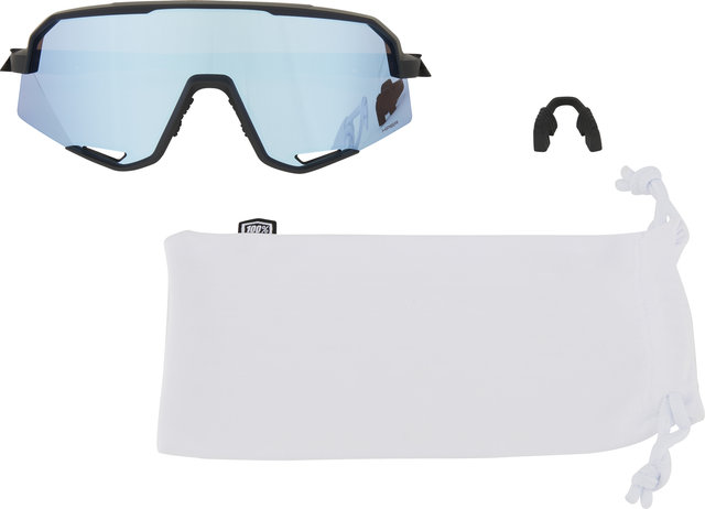 100% Slendale Hiper Sportbrille - matte black/hiper blue multilayer mirror