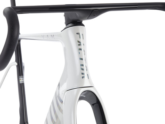 Factor OSTRO V.A.M. Disc T47a SRAM DUB Pearl White-Chrome Carbon Frameset - pearl white-chrome/54 cm, 110 mm x 38 cm, SB 0 mm